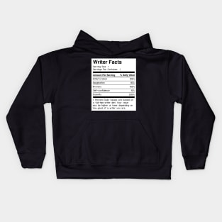 Facts | Funny Novelist Writer Gift Kids Hoodie